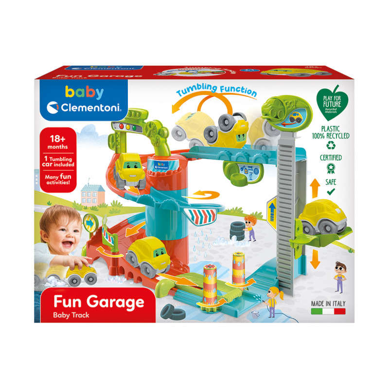 Baby Clementoni Infant Park Garage Track Game from Recycled Materials