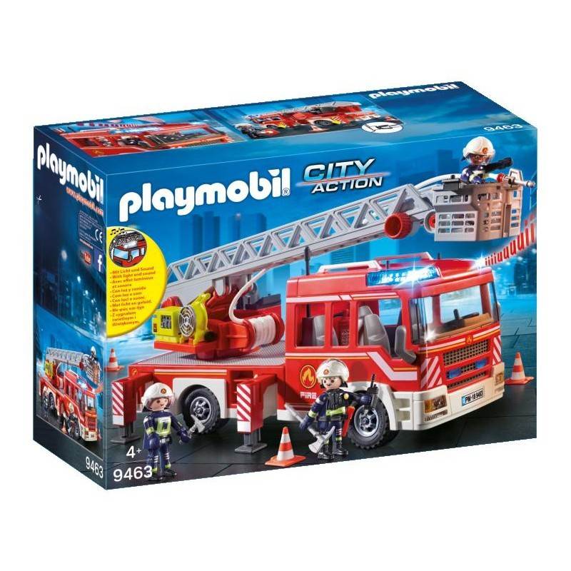 Playmobil Fire Truck With Ladder and Rescue Basket